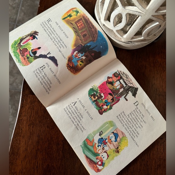 1979 Vintage Disneyland Walt Disney Mother Goose Rhymes Book & Record - Picture 2 of 6